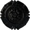 Ekena Millwork Southampton Ceiling Medallion, Hand-Painted Black Pearl, 16 1/2"OD x 2 3/8"P CM16SOBPS - alternate 1